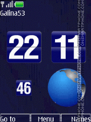 Flip clock anim tema screenshot