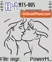 Capture d'écran Animated Kiss thème