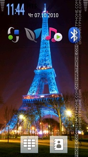 Paris Night 01 theme screenshot