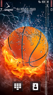 Fire Basketball tema screenshot