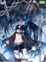 Black Rock Shooter theme screenshot