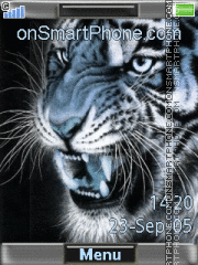 Скриншот темы Animated Tiger 04