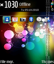 Colourful ovi es el tema de pantalla