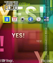 Yes theme screenshot