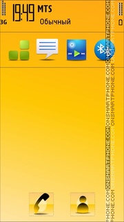 Скриншот темы Goldy Nokia