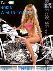 Скриншот темы Girls With Bikes