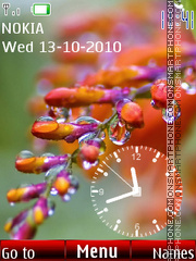 Autumn Clock 01 tema screenshot