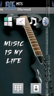 Скриншот темы Music is my life 03