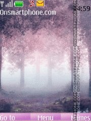 Misty pink theme screenshot