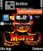 Скриншот темы Misfits