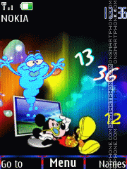 Color mikki clock anim theme screenshot