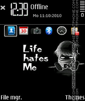 Скриншот темы Life hates me 01