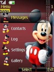 Mickey Ball Clock tema screenshot