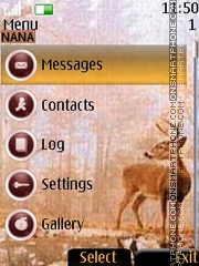 Capture d'écran Deer Clock thème