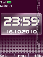 Clock animation tema screenshot