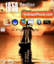 Sailing QVGA theme screenshot