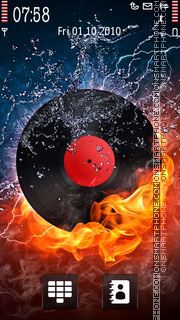Fire Vinyl tema screenshot