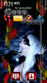 Gaga Power tema screenshot