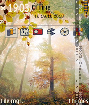 Autumn morning es el tema de pantalla