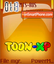 Скриншот темы Toon-XP