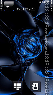 Abstract Blue Colors tema screenshot