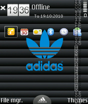 Just adidas es el tema de pantalla