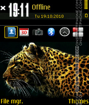 Cheetah 02 tema screenshot