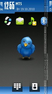 Twitter Bird es el tema de pantalla