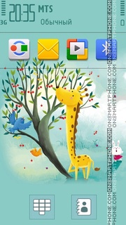 Giraffe 04 tema screenshot