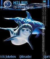 Capture d'écran Neon Dolphins thème