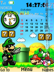 Mario Paper tema screenshot