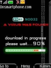 Downloading Virus es el tema de pantalla