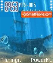 Animated Undersea theme screenshot