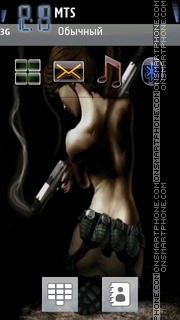 Lara Croft Hot tema screenshot