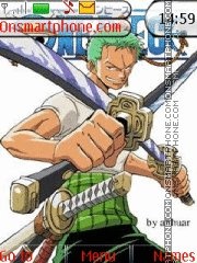 Скриншот темы Roronoa Zoro