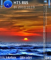 Evening Sea theme screenshot