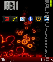 Omnia Neon Icons tema screenshot