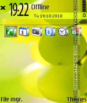 Green Grapes tema screenshot