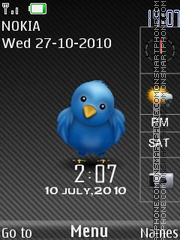 Twitter SWF tema screenshot