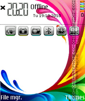 Splash color es el tema de pantalla