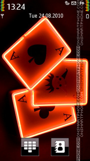 Playing Card tema screenshot