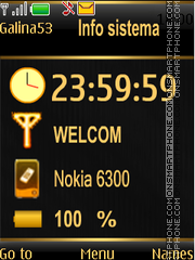 Info sistema tema screenshot