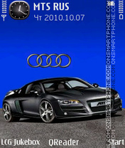 AudiR8-black tema screenshot