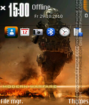 Скриншот темы Call of Duty Modern Warfare 2 01