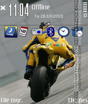 Скриншот темы Valentino Rossi 03