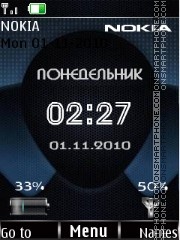 Скриншот темы Black blue indicators