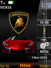 Capture d'écran Lamborghini Sidebar thème