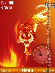 Скриншот темы Fiery tiger FL2.0