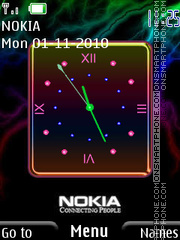 Nokia Clock 04 tema screenshot