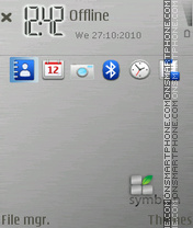 Capture d'écran Metallica Symbian thème